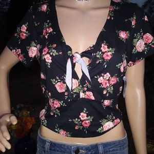 NWT Jrs. "Youth In Revolt" sexy designer crop top